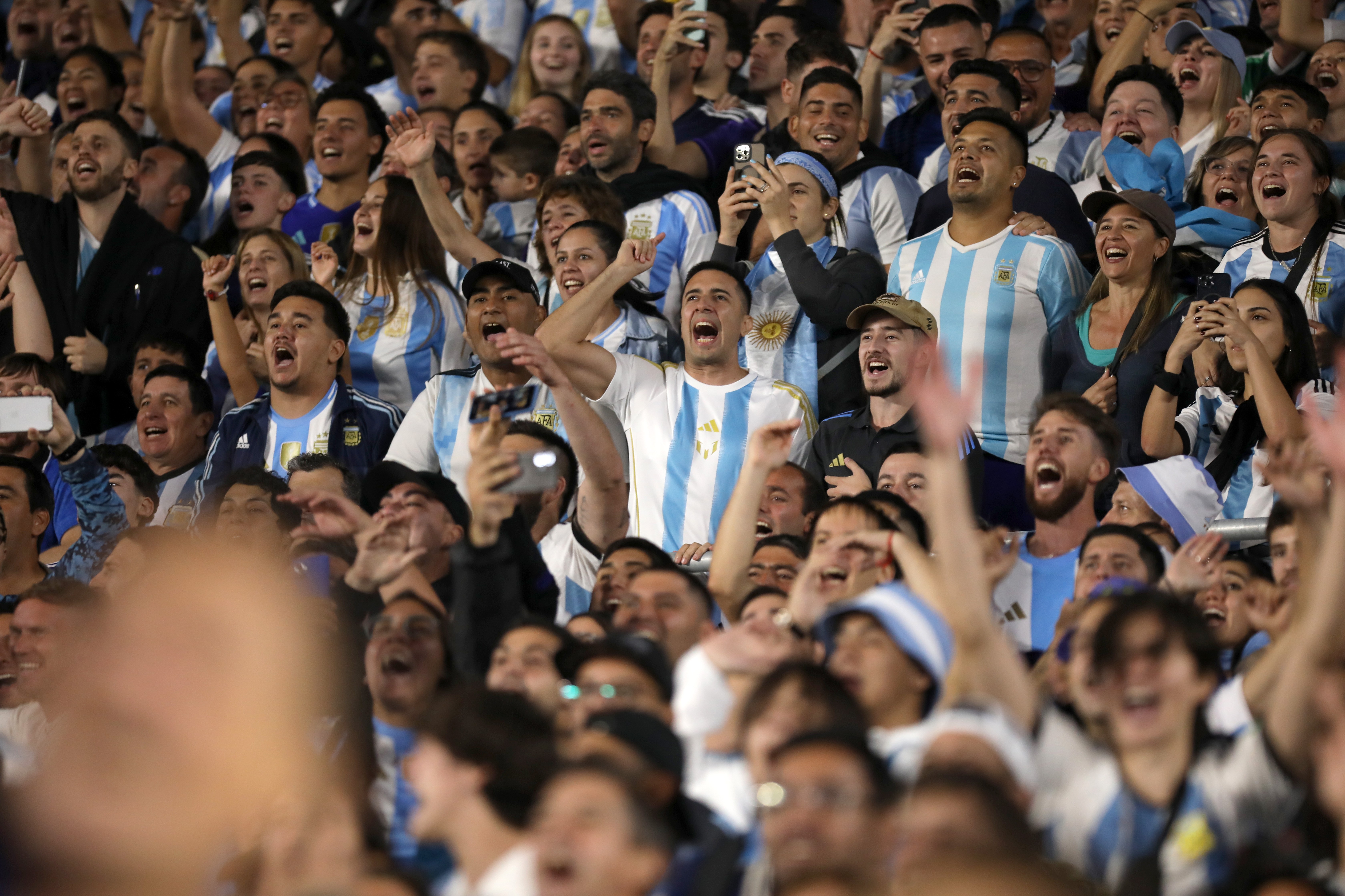 观众热情迎来世界级足球赛事 观众热情迎来世界级足球赛事